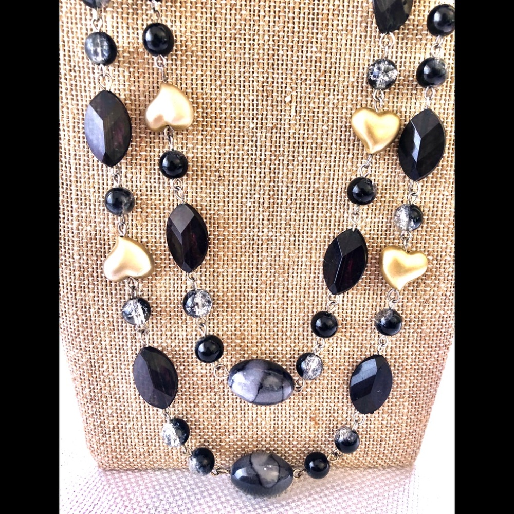 Single String Heart Charm Necklace - Picture 1 of 8